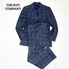 【美品】スーツカンパニー スーツ　セットアップ Marzotto チェック柄
