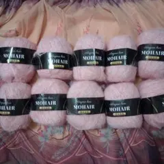 モヘアアルパカ桜ピンク10点