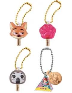 ズートピア アイスキャンディーチャーム　3種類 パックンチョ 計4点セット