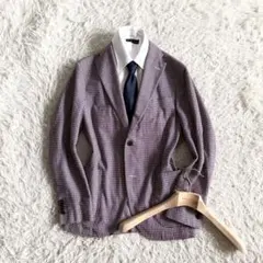 BOGLIOLI ボリオリ ブルーグレー グレンチェックジャケット 442 - メルカリ