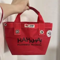JIB PEANUTS コラボ トートバッグ レッド