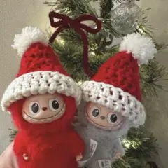 ラブブ　サンタ帽　ハンドメイド