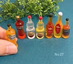 No.07 酒瓶 アルコールミニチュアボトルセット 酒瓶いろいろ6本セット