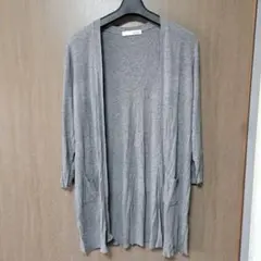 SHOO LA RUE グレー ロングカーディガン 長袖のサムネイル