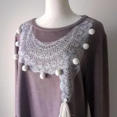 未使用・タグ付 ドラッグストアーズ ワンピース ぶたさん 刺繍 ポンポン 裏起毛