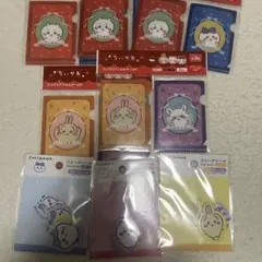 セリア　ダイソー ちいかわ　ミニクリアフォルダー2P フレークシール セットのサムネイル