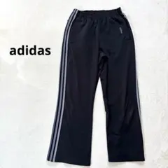 【アディダス】 L スポーツジャージ　ジョガーパンツ 3本ライン　ブラック