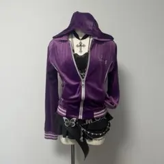 ベロア パーカー y2k 海外ガール 平成ギャル 平成女児 マクブリング 個性的