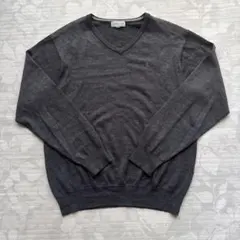 エレメントオブシンプルライフ Vネック ニット グレー L