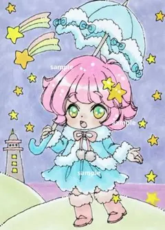 手描きイラスト ミニイラスト 原画