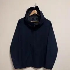 UNIQLO ブロックテックパーカ　ネイビー　紺　メンズ XLのサムネイル