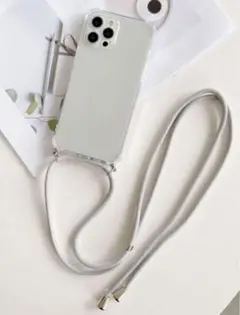 スマホ　iPhone12 ケース　ショルダー　ストラップ　クリア　海外　旅行