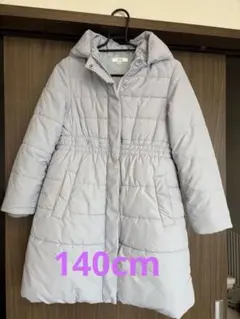 キッズ フード付きダウンコート ライトブルー