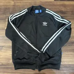 adidas トラックジャケット　ジャージ　黒　Sのサムネイル