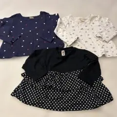 秋トップス3点セット まとめ売り　ブランシェス　プティマイン