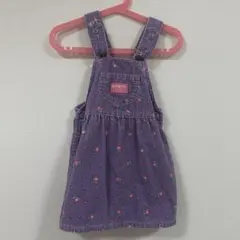 vintage oshkosh 花柄　コーデュロイ　スカート