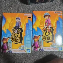 ズートピア2 モニタートップフィギュア ニック・ワイルド、ジュディ