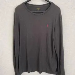 格安お買い得Polo Ralph Lauren ダークグレー 長袖カットソー