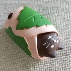 コンコンブル 長命寺桜餅猫 黒猫 ミニチュア フィギュア