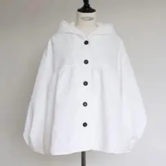 Gypsohila ジプソフィア　ジャガードブルゾン ホワイト