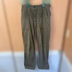 ワンピースオブロック オリーブグリーン ワークパンツ 4ポケット