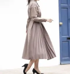 新品　r.p.s ワンピース サイドプリーツ　シャツワンピース