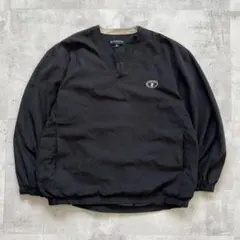 USA古着　Monterey　ナイロンプルオーバー　スポーツ　ワンポイント刺繍