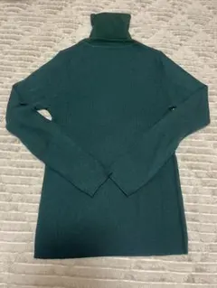 無印良品　ウィメンズ　洗えるウールハイゲージリブタートルネックセーター　Lサイズ