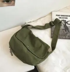 ニュースペーパーバッグ　ミリタリーカーキ　古着　軍　グランジ