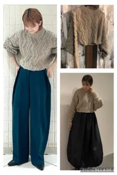 KBF＊ループヤーンジャガードニット