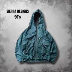 90s SierraDesignsナイロンフーデッドジャケット 短丈パッカブルのサムネイル