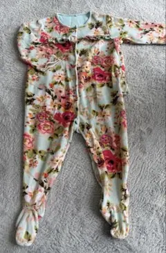 next ベビー ロンパース カバーオール 花柄 フリル 長袖 80cm