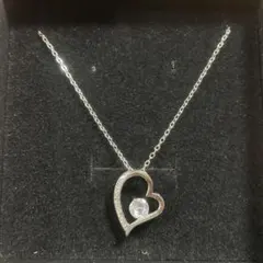 SALE価格【新品・未使用】ハート型クリスタルネックレス　箱付き