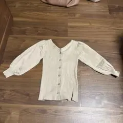 AZUL BY MOUSSY ベージュ Vネック カーディガン S