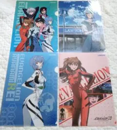 エヴァンゲリオン　クリアファイル4枚　ローソン