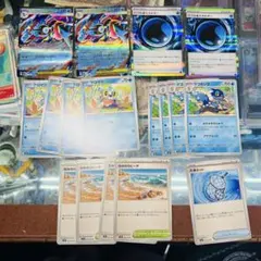 ポケカ メガゲッコウガEX バブル水エネルギー なみのりビーチ 進化ライン