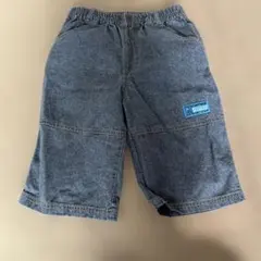 デニム　ハーフパンツ ウエストゴム