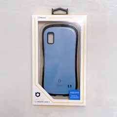 新品未使用　iFace アイフェイス　AQUOS wish 3用　くすみブルー