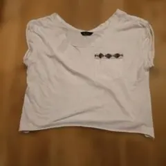 Johnbull ビーズポケット付き半袖Tシャツ ホワイトのサムネイル