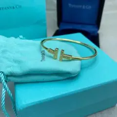 Tiffany & Co. ゴールドバングル T字型
