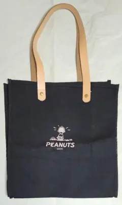 スヌーピー　SNOOPY　トートバッグ　黒　伊勢限定
