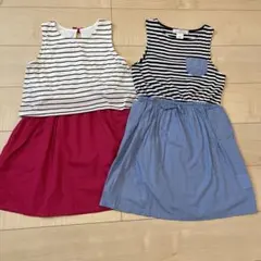 グローバルワーク　H&M キッズ　ワンピース2枚セット