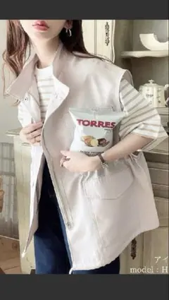 ベスト✖️リブニットのセット