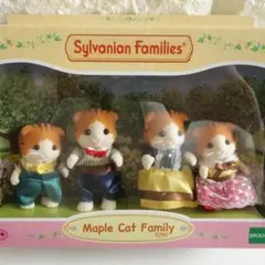 新品 シルバニア メイプルキャットファミリー Maple Cat Family
