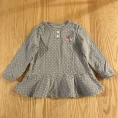 ミキハウス　グレー　カットソー　90