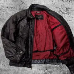 90svintage古着　WILSONS レザージャケット　裏地赤