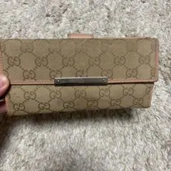 GUCCI GGパターン ベージュ長財布