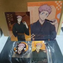 呪術廻戦 5周年 渋谷 TSUTAYA 虎杖悠仁 缶バッジ アクリルブロック