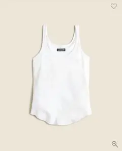 jcrew ホワイト&ブラックタンクトップ ２枚セットフィット感ありのサムネイル