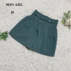 レディアゼル　ショートパンツ　キュロット　アシメタックデザイン　M 濃緑系